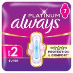 Always Platinum Ultra Super 2 Hygienical Pads 7pcs