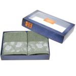Homeline Green Towel Set in Box 50x90cm and 70x130cm