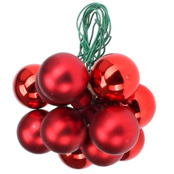 Кулі ялинкові Koopman на металевому дроті 2см 12шт черовний - купити, ціни на NOVUS - фото 1