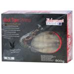 Креветки тигровые Fisherman's Choice черные с головой свежемороженые 6/8 800г