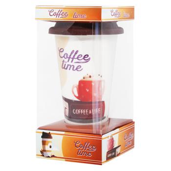 Coffee Hour Glass with Silicone Lid 440ml - buy, prices for ULTRAMARKET - photo 2