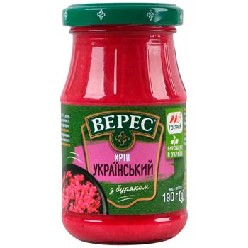 Veres Ukrayinsʹkyy Horseradish 190g - buy, prices for Chudo Market - photo 2