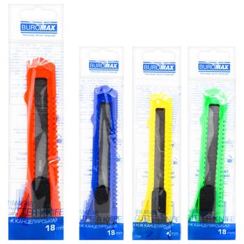 Нож Buromax канцелярский 18мм 1шт - купить, цены на METRO - фото 1