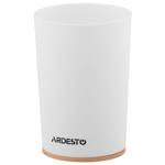 Склянка для зубних щіток Ardesto Minimalism білий 7,8*11,3см