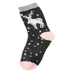 Siela Deer Terry Women's Socks s.36-39 Dark Grey