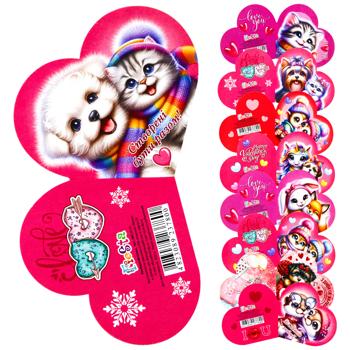 Листівка вітальна Fiesta Cards Валентинка велика