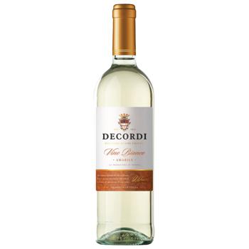 Вино Decordi Vino Bianco белое полусладкое 10% 0,75л - купить, цены на Эпицентр FOOD - фото 1