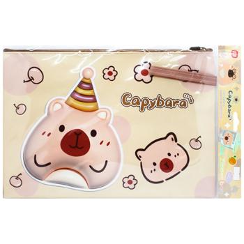 Capybara Notebook Folder with Zipper A4 24*34cm - buy, prices for - photo 2