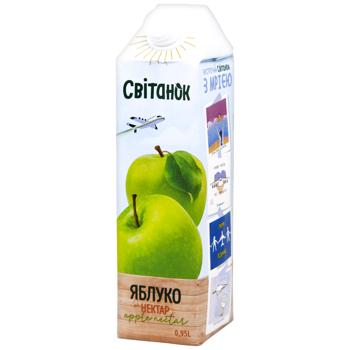 Нектар Світанок яблочный осветленный 0,95л - купить, цены на Чудо Маркет - фото 1