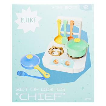 Elfiki Chef Set of Children's Tableware - buy, prices for Auchan - photo 2