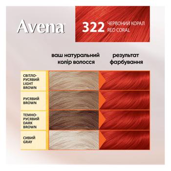 Крем-краска для волос устойчивая AVENA Gloss Color 322 Красный коралл - купить, цены на Идеал - фото 4