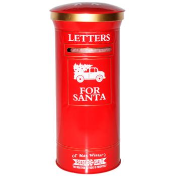 Bona Di Mailbox New Year's Decoration 27x58cm Red with Gold