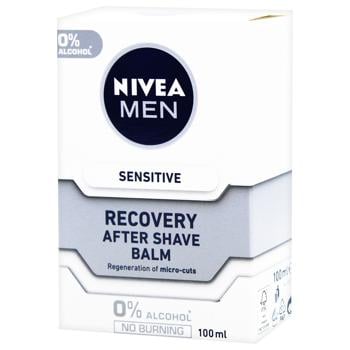 Бальзам после бритья Nivea Men Восстанавливающий для чувствительной кожи 100мл - купить, цены на МегаМаркет - фото 1