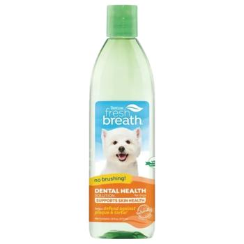 Добавка в воду TropiClean Fresh Breath для гигиены полости рта и улучшение состояния кожи и шерсти собак 473мл - купить, цены на MasterZoo - фото 1