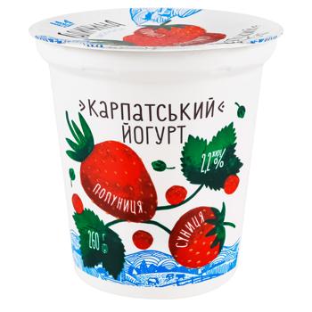 Йогурт Галичина Карпатський Полуниця-Суниця 2,2% 260г