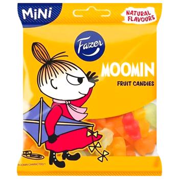 Цукерки Fazer Moomin фруктові жувальні 80г