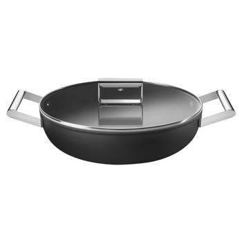 Smeg 50x Black Frying Pan with Two Handles 28cm - buy, prices for - photo 4