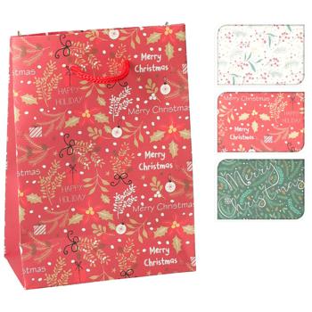 Пакет подарунковий 115х60х160мм