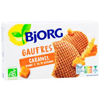 Вафли Bjorg с карамельной начинкой 175г - купить, цены на - фото 3