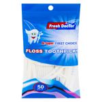 Fresh Doctor Toothpicks with Thread 50pcs