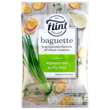 Flint Cream and Onions Flavored Croutons 60g