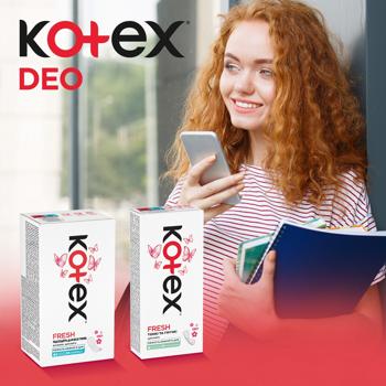 Прокладки щоденні Kotex Deo Ультратонкі 20шт - купити, ціни на МегаМаркет - фото 6