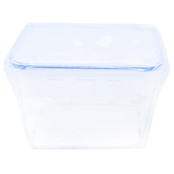 Food Storage Container Square Plastic with Fasteners 850ml - buy, prices for - photo 2
