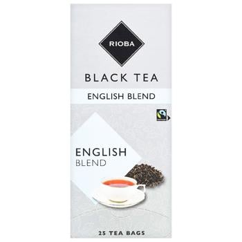 Чай черный Rioba English Blend 1,5г*25шт - купить, цены на METRO - фото 1