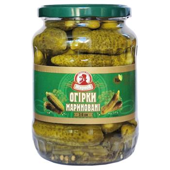Zhyrnov Marinated Cucumbers 3-6cm 680g - buy, prices for Chudo Market - photo 1