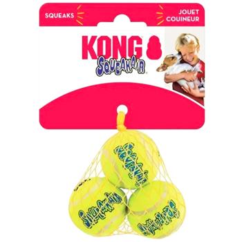 Kong SqueakAir Balls Squeaky Dog Toy M 6.4cm 3pcs - buy, prices for MasterZoo - photo 1