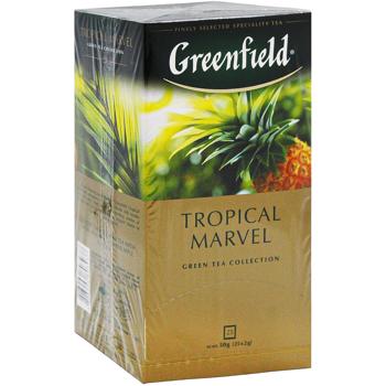 Чай зеленый Greenfield Tropical Marvel 2г*25шт - купить, цены на КОСМОС - фото 3