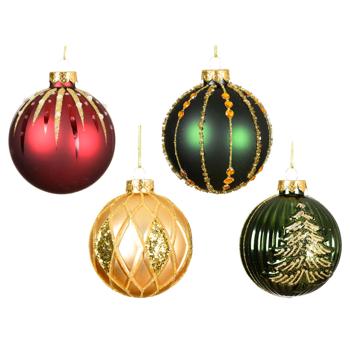 Шар елочный Decoris Classic 8см в ассортименте