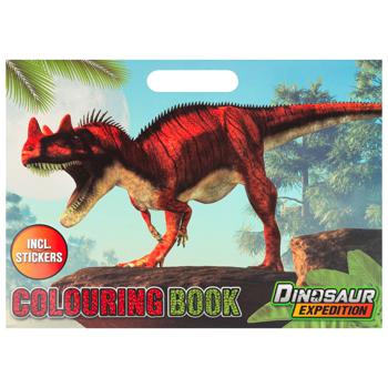 Dinosaur Expedition Creative Play Set Coloring Book with Stickers 961028