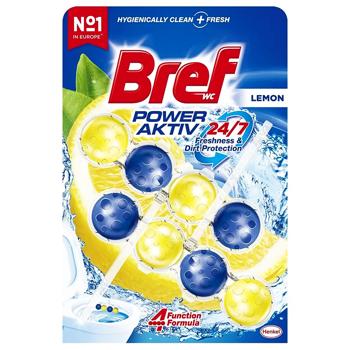Блок для унітазу Bref Power Activ Лимон 50г*2шт - купити, ціни на КОСМОС - фото 1