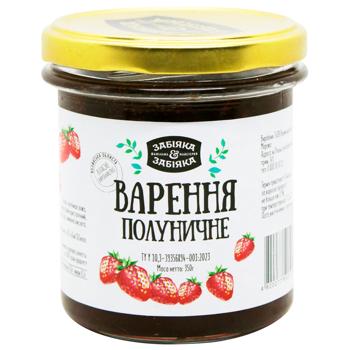 Zabiiaka Strawberry Jam 350g - buy, prices for - photo 1