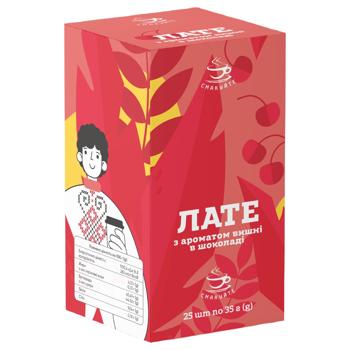 Напиток кофейный Смакуйте Латте с ароматом вишни в шоколаде 35г - купить, цены на КОСМОС - фото 5
