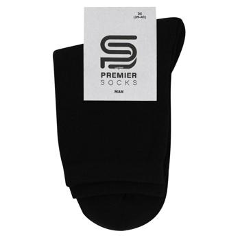 Шкарпетки Premier Socks чоловічі класичні махрові р.25 чорний - купити, ціни на NOVUS - фото 1