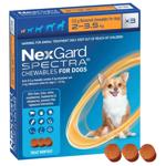 Boehringer Ingelheim NexGard Spectra Tablets for Dogs from 2 to 3.5kg Against External and Internal Parasites 3pcs