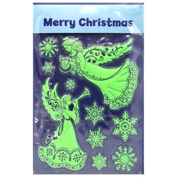 Angel Gifts Christmas Window Stickers in Assortment - buy, prices for MegaMarket - photo 5