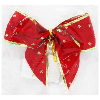 Украшение Бант красный 12х13см - купить, цены на - фото 2