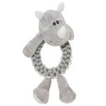 Duvo+ Rhinoceros with Ring with Squeaker Toy for Dogs 32x19x10cm