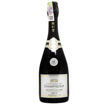 Вино ігристе Chateau de Champteloup Cremant de Loire Brut біле брют 12% 0,75л