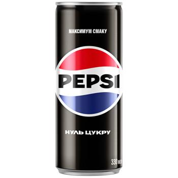 Напиток газированный Pepsi Black ноль сахара 0,33л - купить, цены на Grono - фото 2