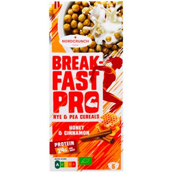 Хлопья Nordcrunch Breakfast Pro ржано-гороховые с медом и корицей 150г - купить, цены на - фото 2