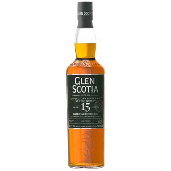 Віскі Glen Scotia 15 років 46% 0,7л - купити, ціни на МегаМаркет - фото 1