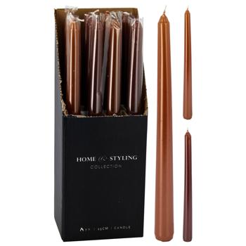 Brown Table Candle 21x250mm