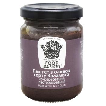 Паштет из оливок Food basket Каламата 156г