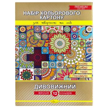 Apelsyn Amazing Colored Cardboard A4 12 sheets - buy, prices for Za Raz - photo 1