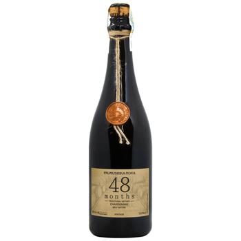 Вино ігристе Фрумушика-Нова Шардоне 48 місяців брют біле 12% 0,75л - купити, ціни на За Раз - фото 1