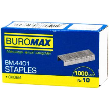Buromax Jobmax №10 Staples 1000pcs - buy, prices for MegaMarket - photo 1